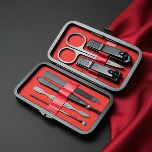 Compact 7-Piece Manicure Set / Grooming Kit